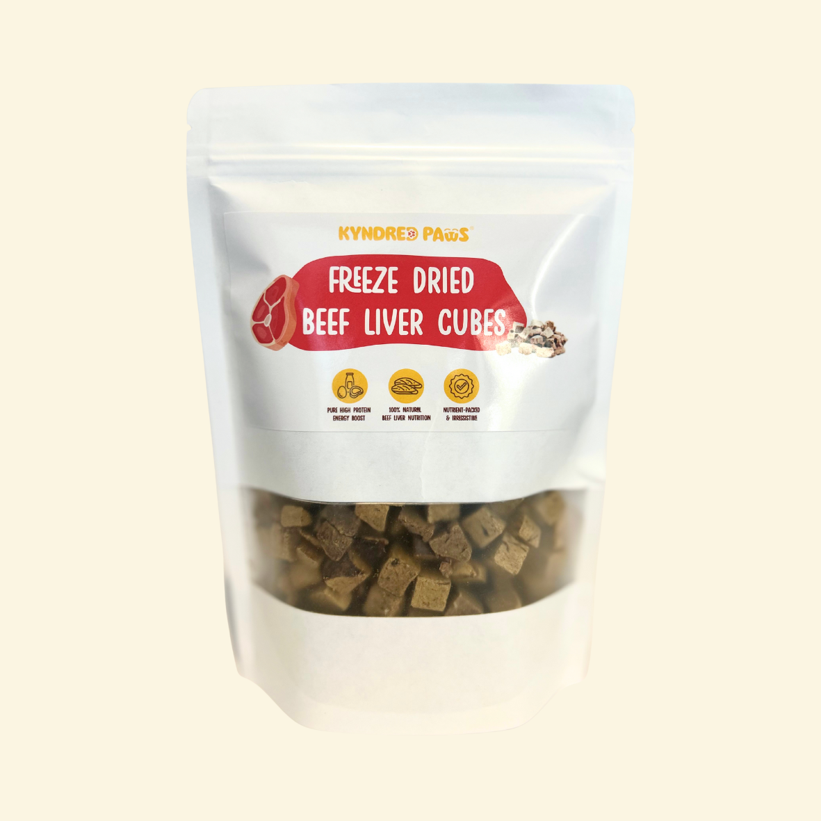 Kyndred Paws Freeze Dried Beef Liver Cubes