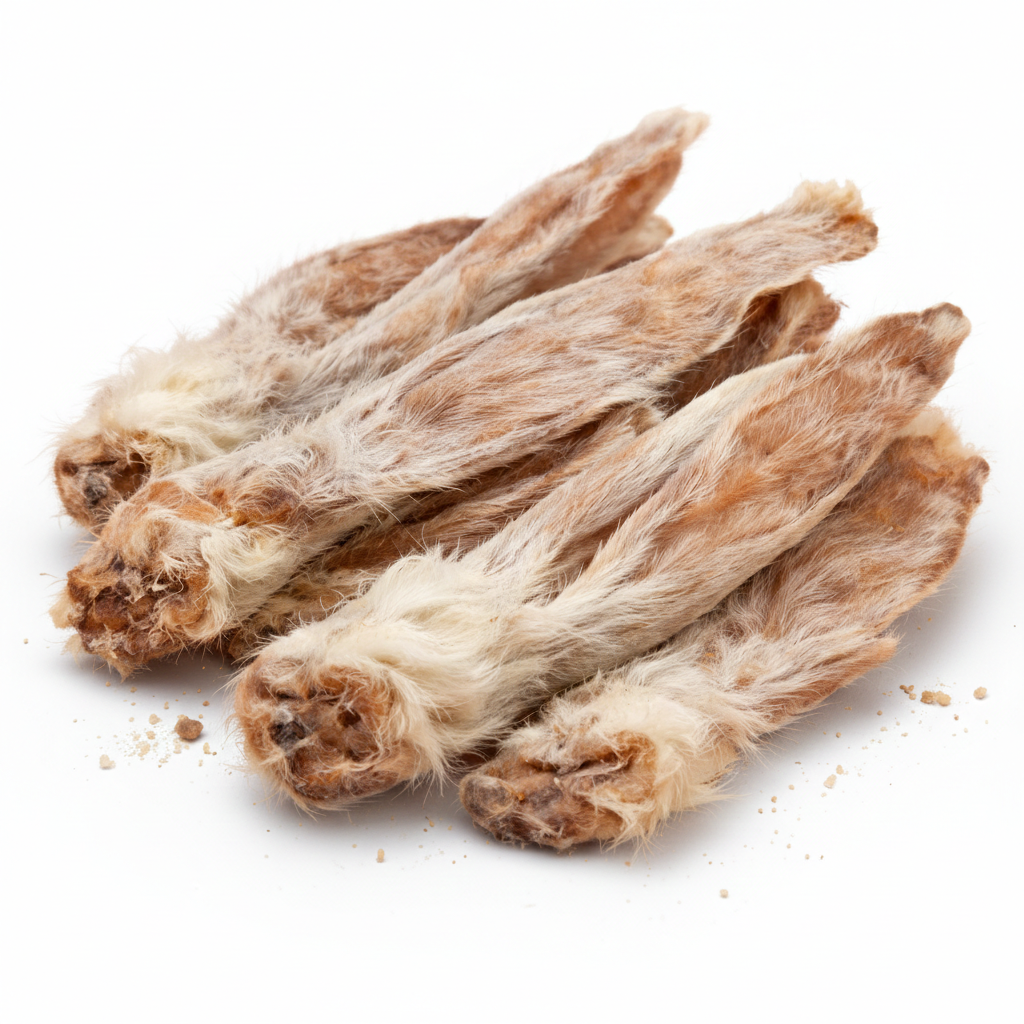 Kyndred Paws Dehydrated Rabbit Ear Chews for Cats & Dogs | Single-Ingredient