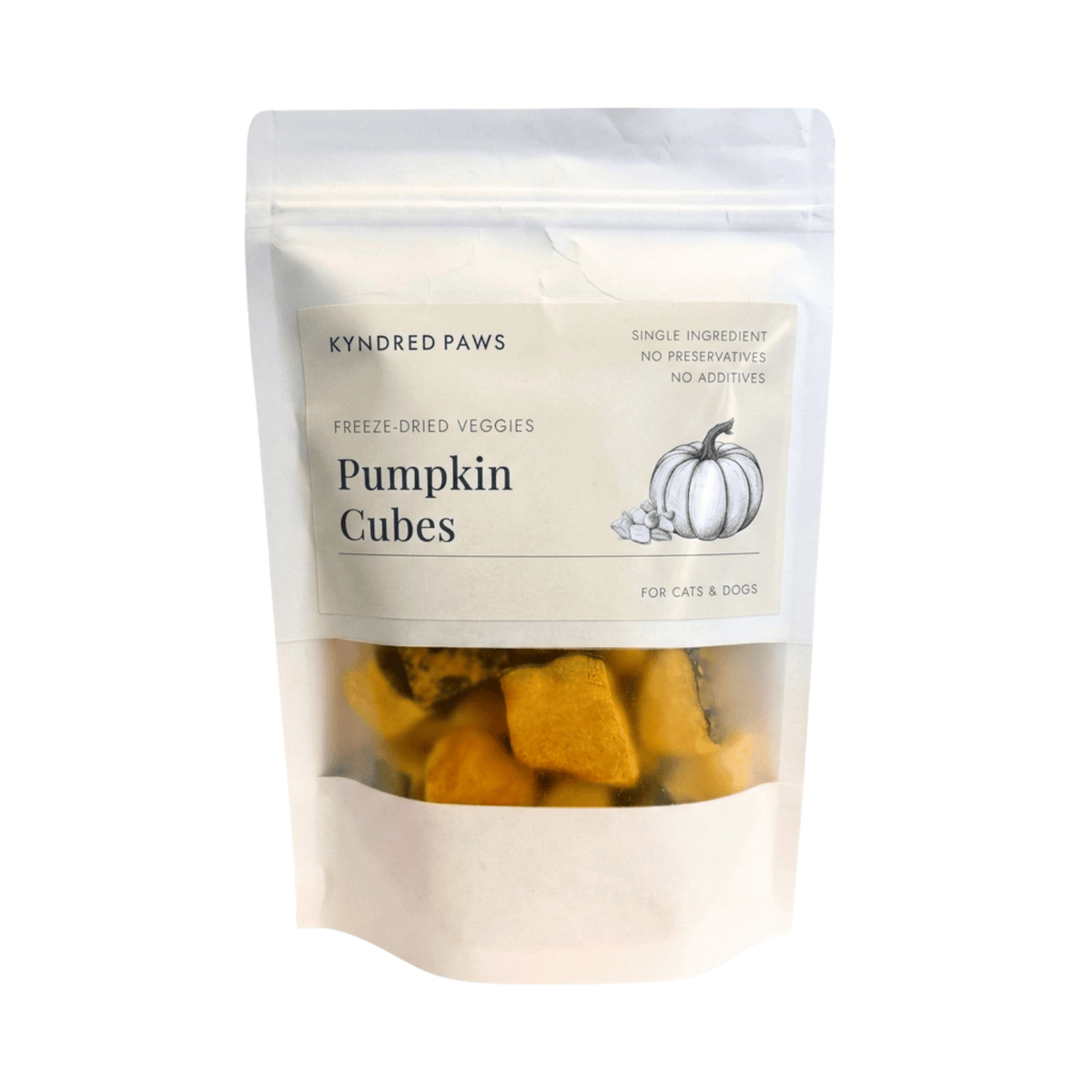 Freeze-Dried Pumpkin Cubes