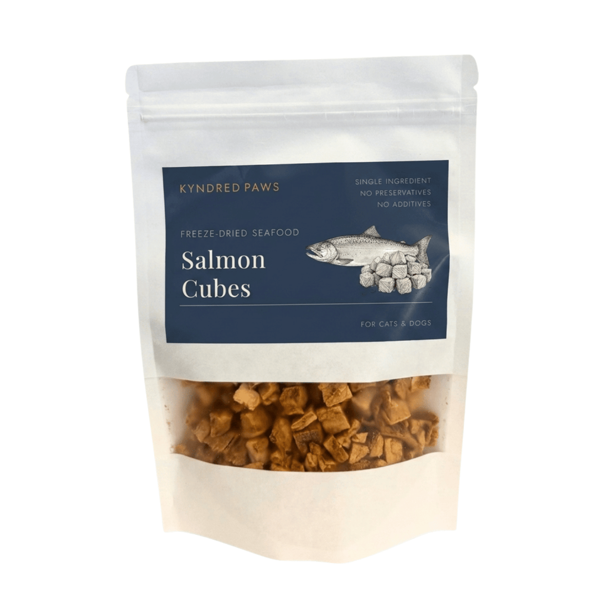 Freeze-Dried Salmon Cubes