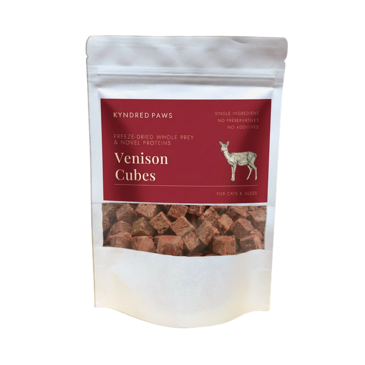 Freeze-Dried Venison Cubes