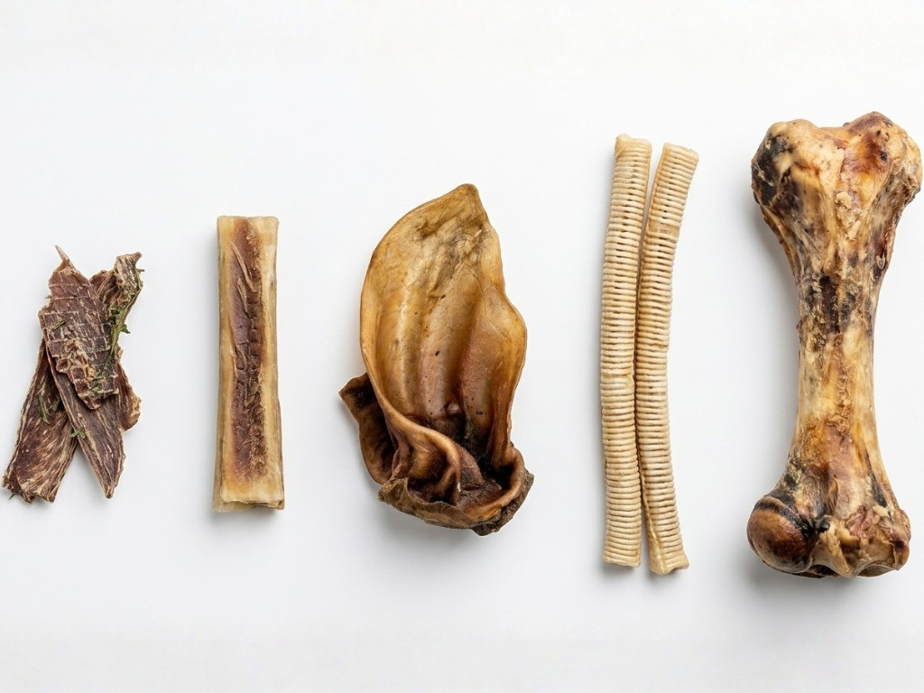 Beef ear on white